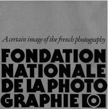 Couverture du catalogue de l’exposition itinérante A certain image of the french photography de la Fondation nationale de la photographie
