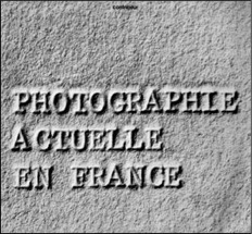 Couverture du catalogue de l’exposition Photographie actuelle en France